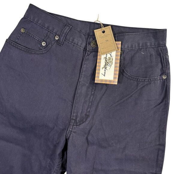 VTG NWT Thomas Burberry Womens 12‎ (28x31) Tenton 5-Pocket Chino Pants Casual - Picture 1 of 10